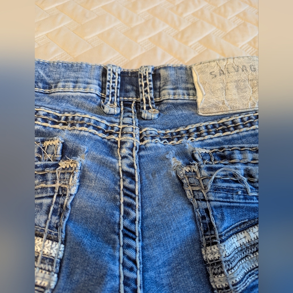 Salvage Supply Buckle Mayhem Boot Regular Fit Stretch Jean Sz. 29x32 - Picture 14 of 16